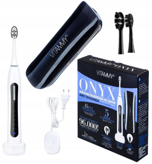 Sonická zubná kefka VITAMMY ONYX s unikátnou funkciou leštenia